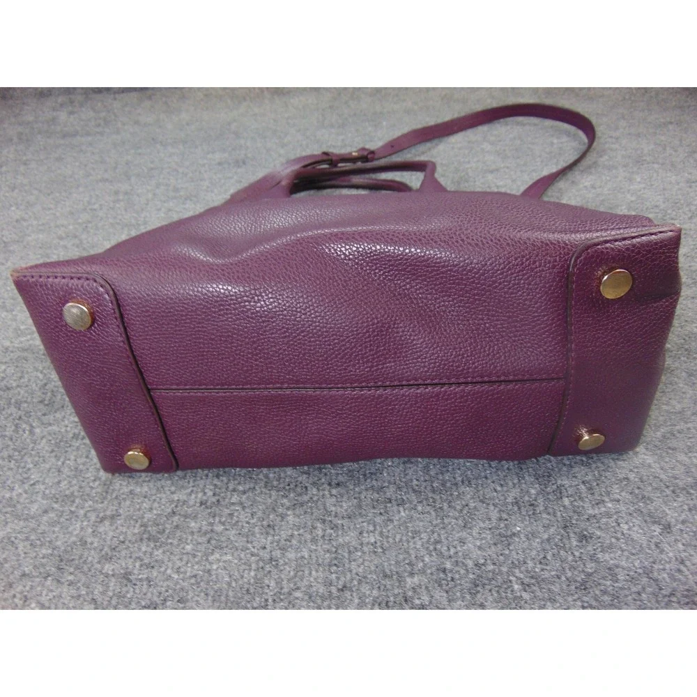 Michael‎ Kors Mercer Purple Pebbled Leather Large Tote Handbag Satchel FLAW